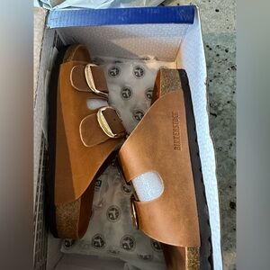Birkenstock Arizona Cognac Leather Sandals
